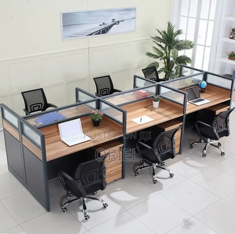 Office Workstation : 6-Seater Cubicles Modular Office Workstation