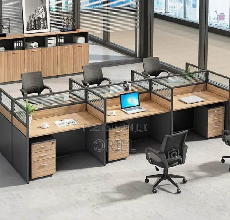 Office Workstation : 6-Seater Cubicles Modular Office Workstation