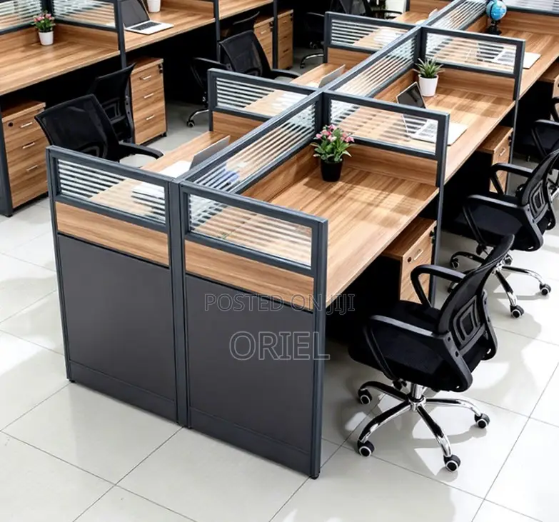 Office Workstation : 6-Seater Cubicles Modular Office Workstation