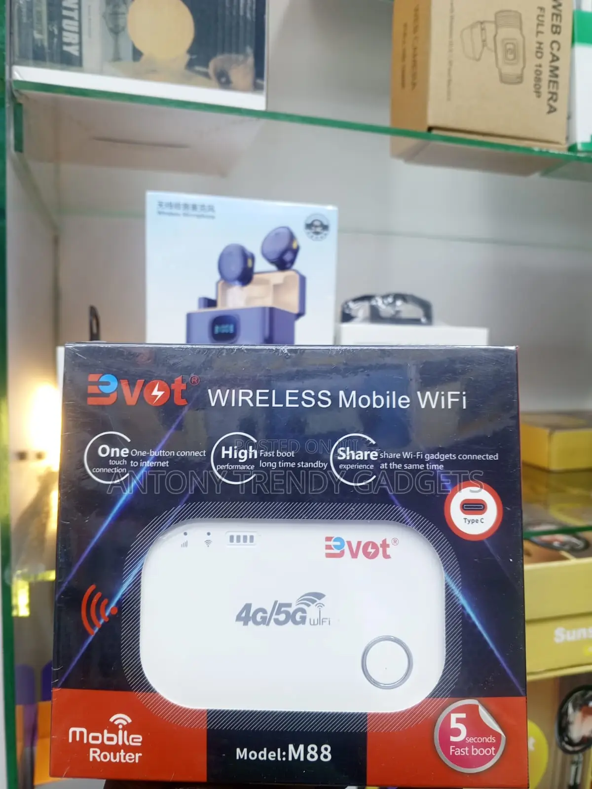 BVOT M88 Wireless Pocket WiFi Router for Travel Home