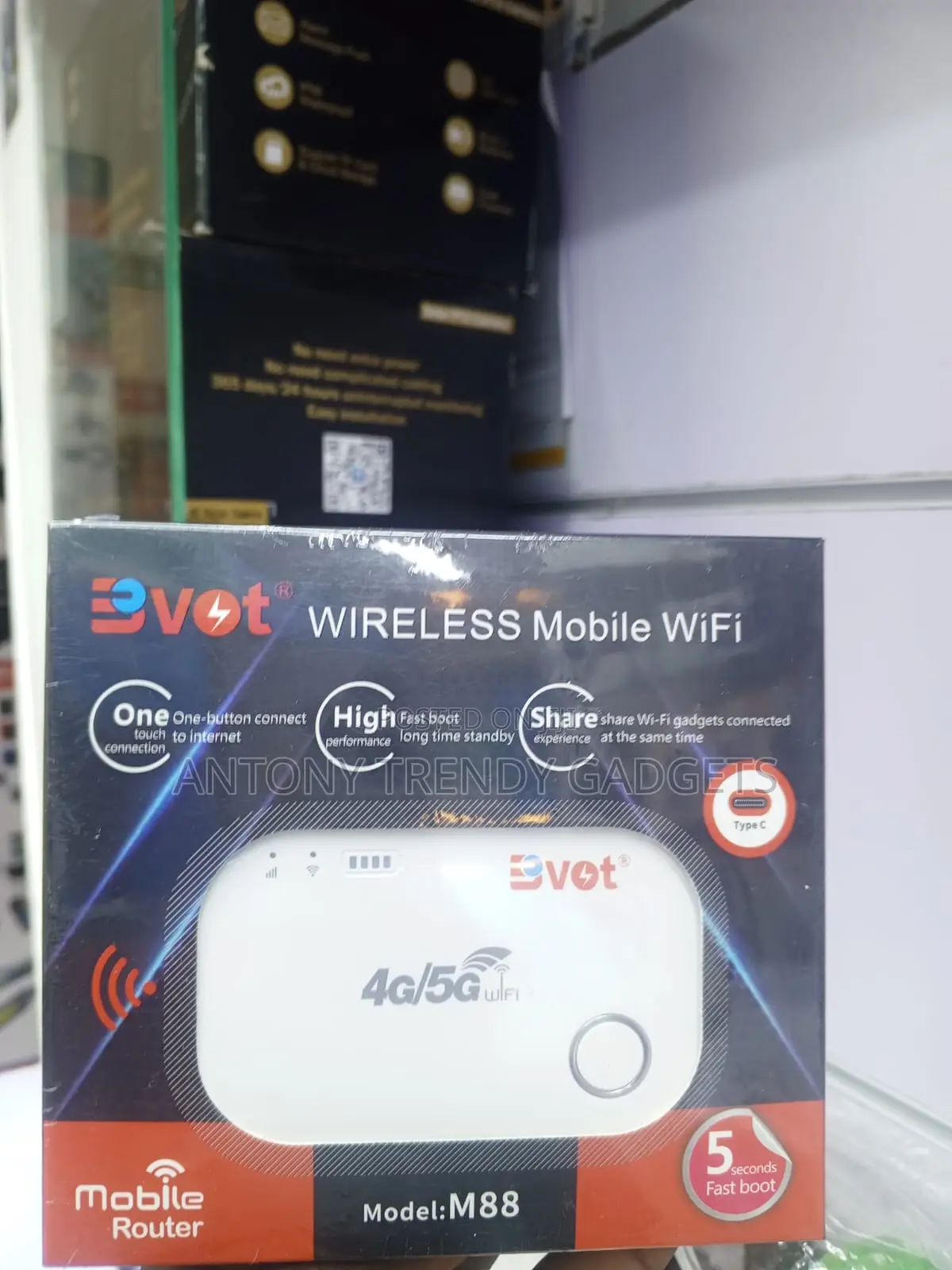 BVOT M88 Wireless Pocket WiFi Router for Travel Home