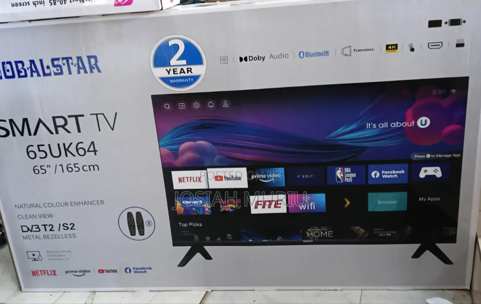 Globalstar 65 Inch UHD Smart TV