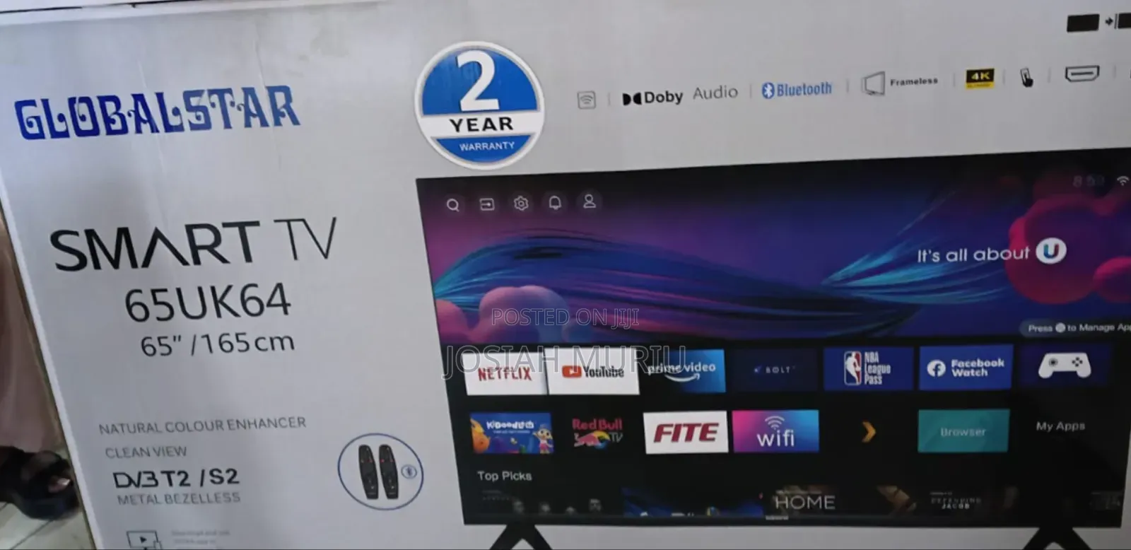 Globalstar 65 Inch UHD Smart TV