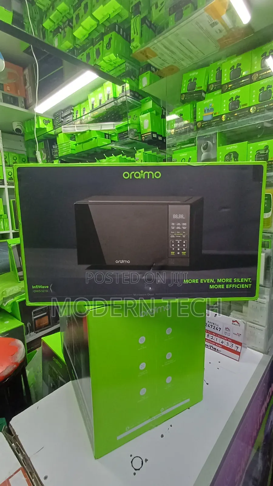 Oraimo InfiWave Lite Microwave 23L – Smart Touch Display, Even Heating