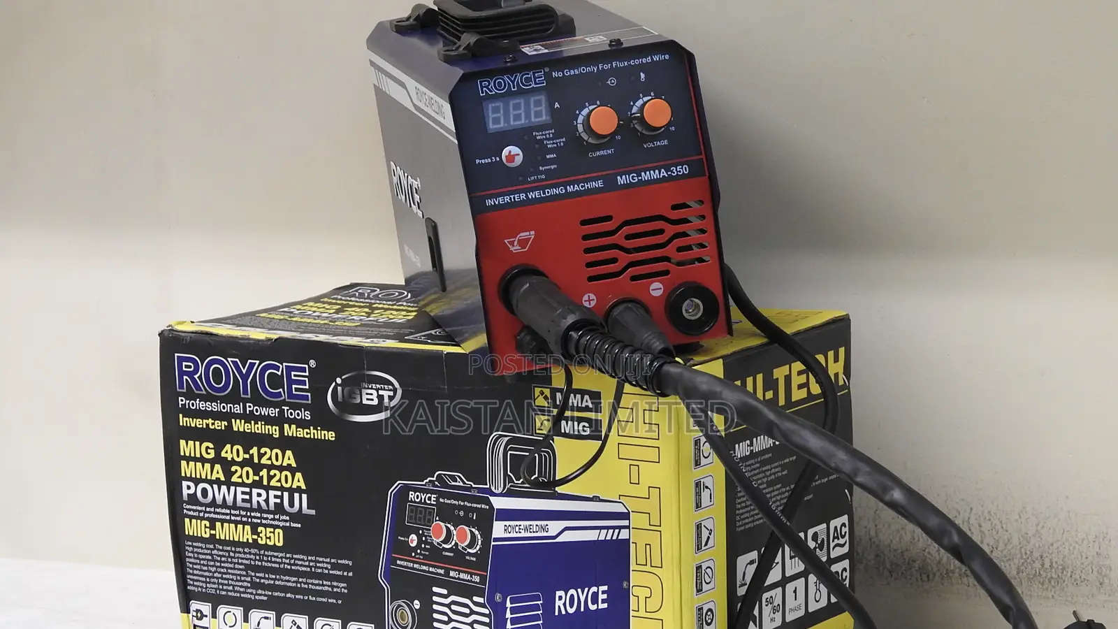Royce MIG/MMA-350 Inverter Welder – 2-in-1 Portable Arc MIG Machine