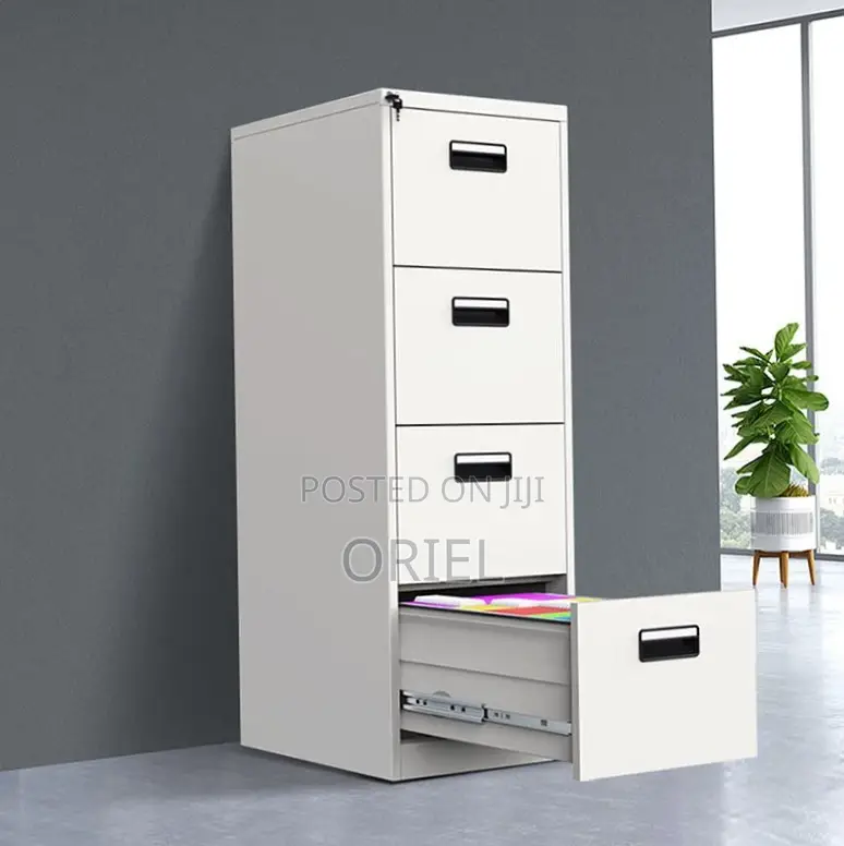 Office Cabinet : Modern 4-Drawer Vertical Office Steel Filing Cabinet