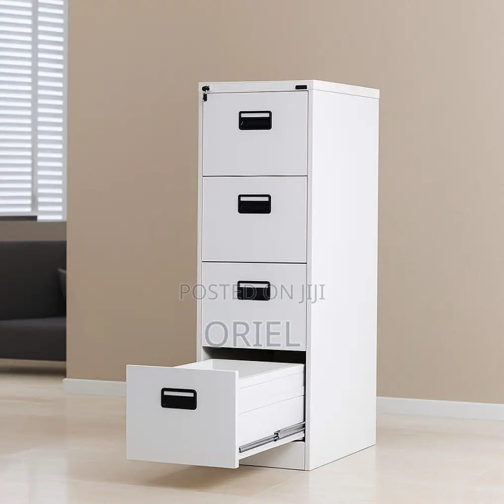 Office Cabinet : Modern 4-Drawer Vertical Office Steel Filing Cabinet