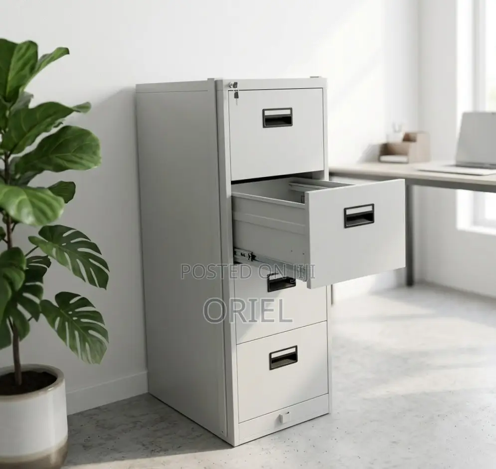 Office Cabinet : Modern 4-Drawer Vertical Office Steel Filing Cabinet