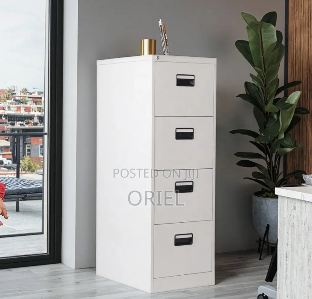 Office Cabinet : Modern 4-Drawer Vertical Office Steel Filing Cabinet