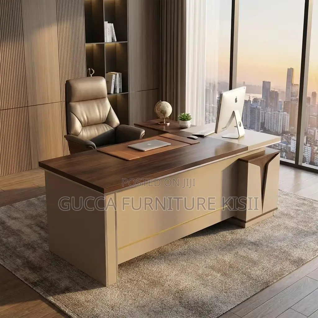 Office Desk; 1.6M Executive L-Shaped Office Desk