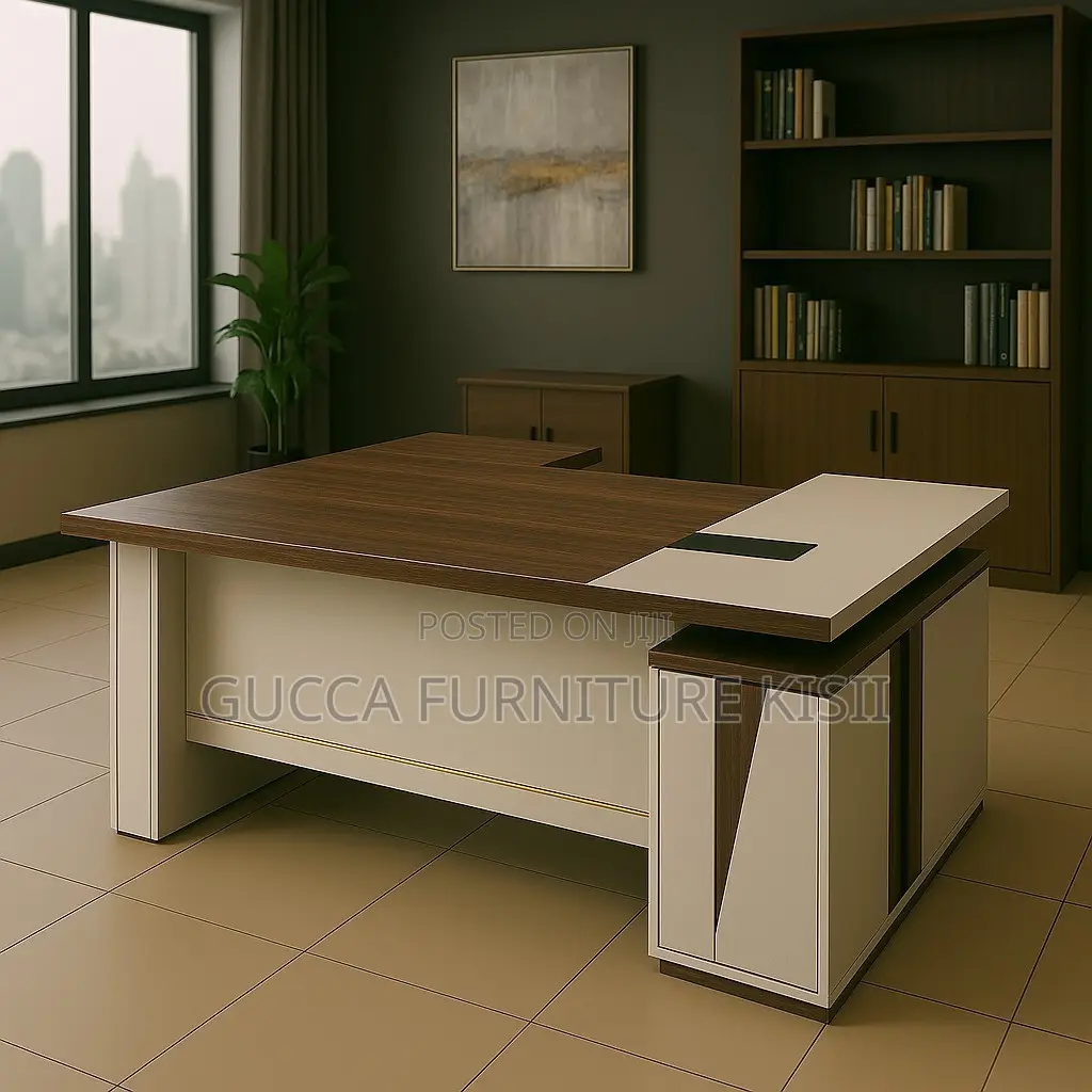 Office Desk; 1.6M Executive L-Shaped Office Desk