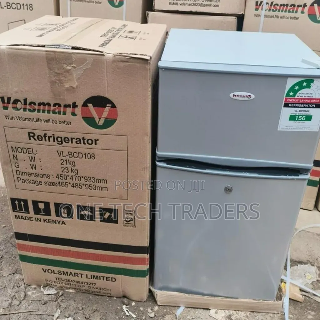 Volsmart 108 Litres Double Door Fridge