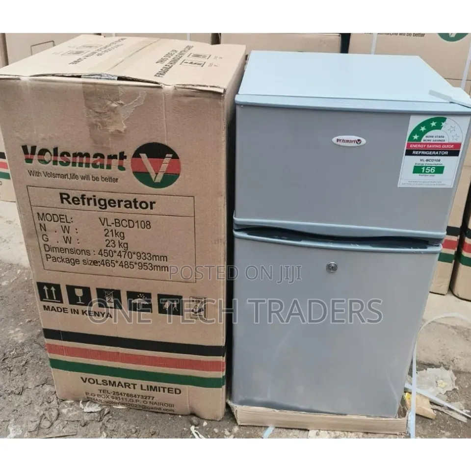 Volsmart 108 Litres Double Door Fridge