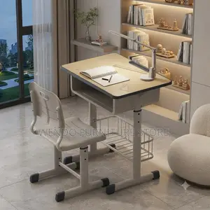 Home Desk; Ergonomic Adjustable Home Desk Chair Set
