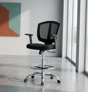 Office Chair : Adjustable Office Cashier Chair With Foot Ring