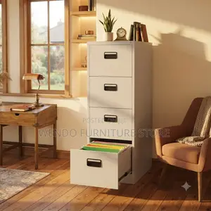 Office Cabinet; Lockable 4 Drawers Steel Cabinet