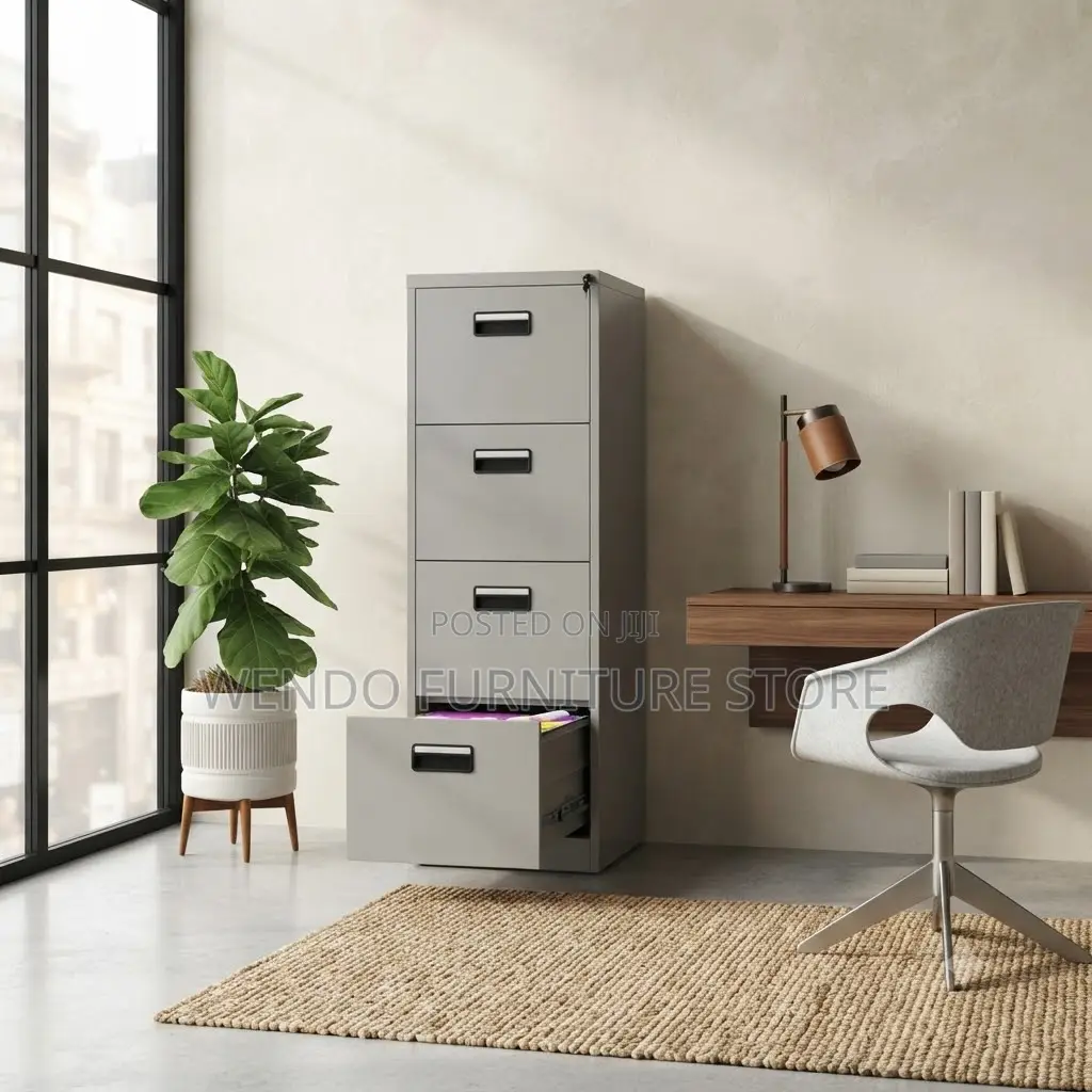 Office Cabinet; Lockable 4 Drawers Steel Cabinet