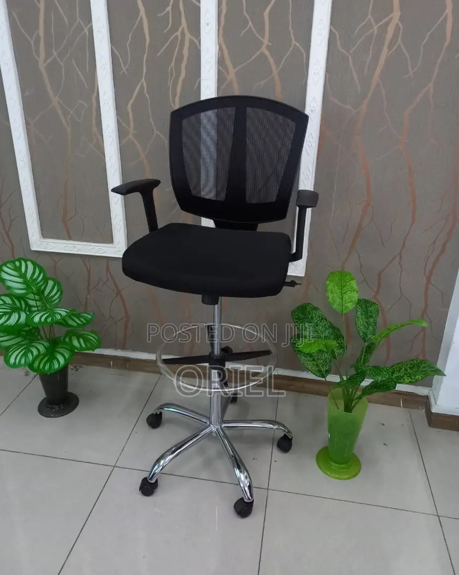 Office Chair : Adjustable Office Cashier Chair With Foot Ring