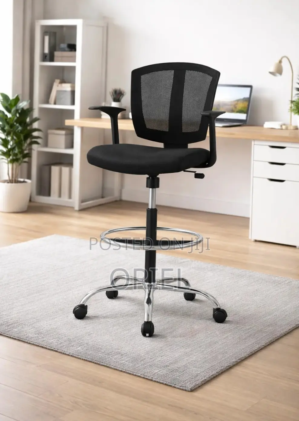 Office Chair : Adjustable Office Cashier Chair With Foot Ring