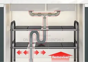 2 Layer Expandable Under the Sink Storage Rack