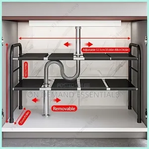 2 Layer Expandable Under the Sink Storage Rack