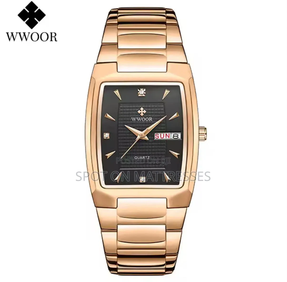 Rectangular Quartz Cute Watch for Men. Delivery Services Available.
