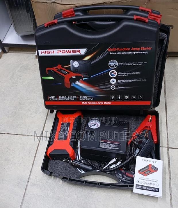 Rechargeable Car Jump Starter Power Bank – Essential Emergency Vehicle