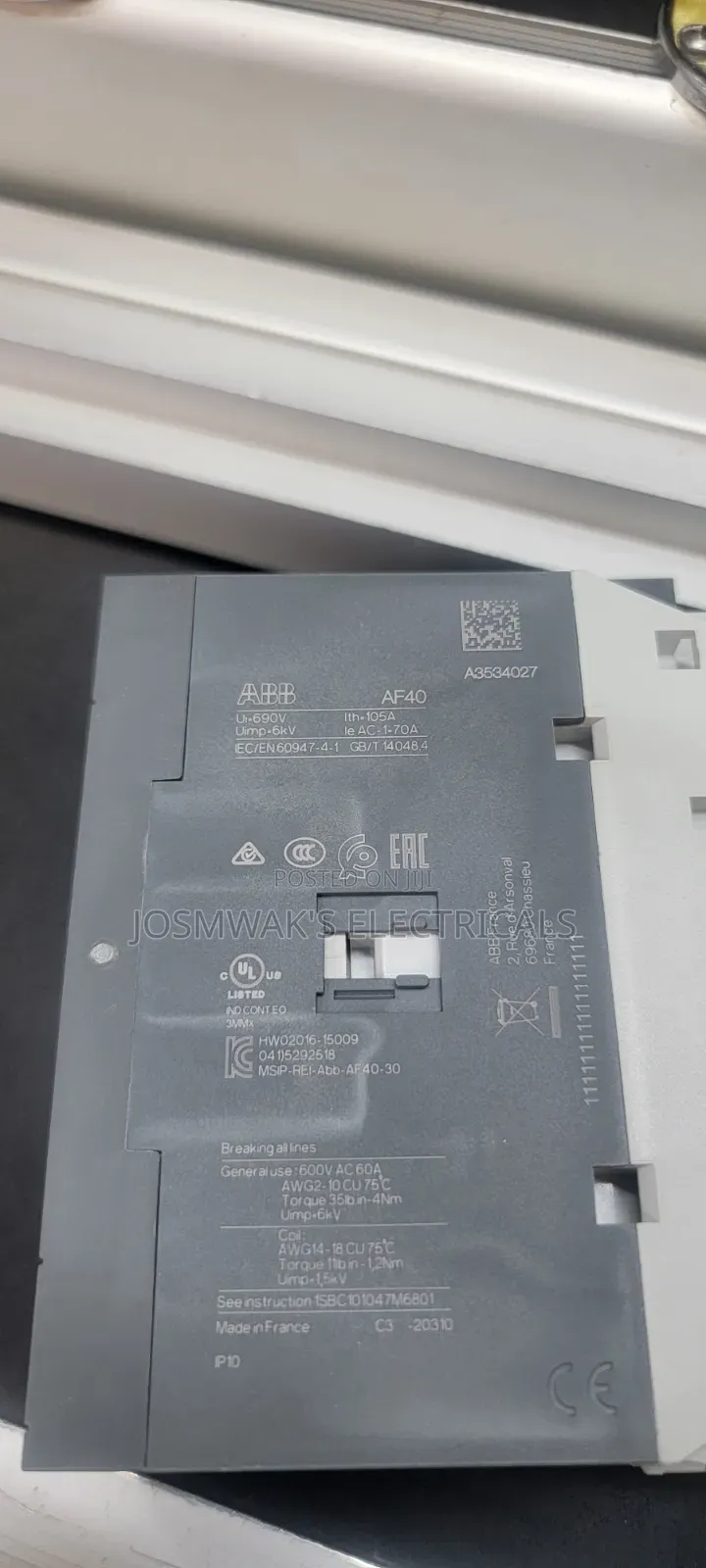 ABB Contactor 2nc/ 2no