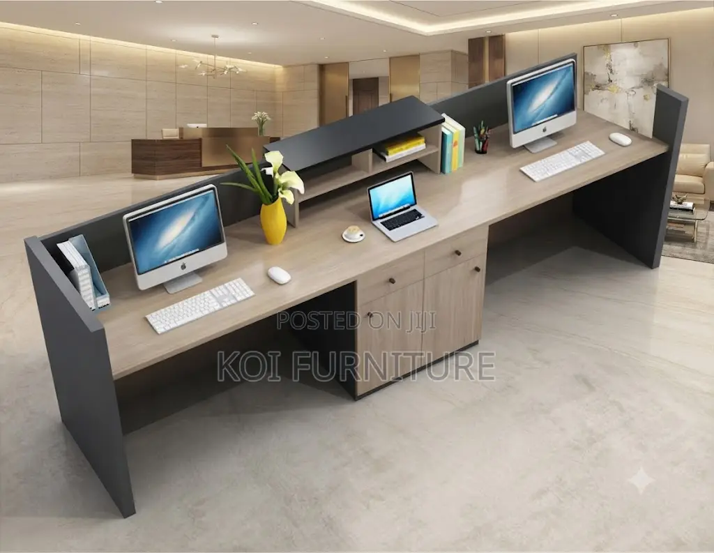 Reception Desk; 1.8 Meters Glance Rception Desk