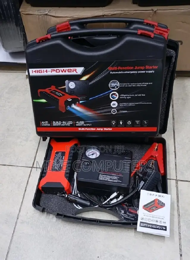 Rechargeable Car Jump Starter Power Bank – Essential Emergency Vehicle