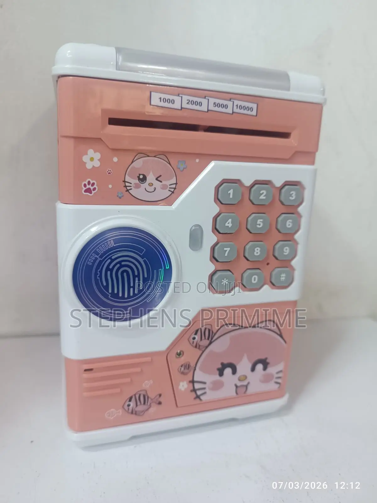 Kids Electronic Money Saving Box With Fingerprint Password Lock