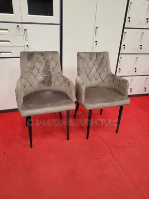 Grey Velvet Accent/Dining Chair