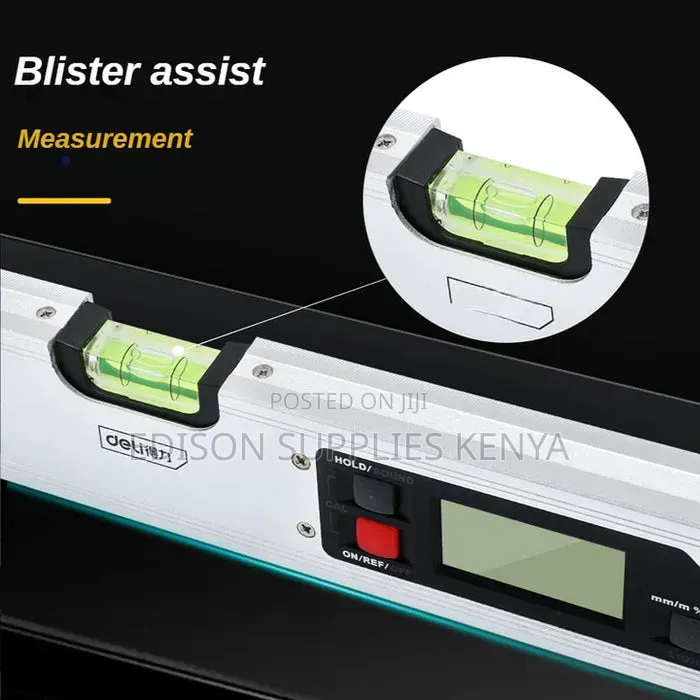 Digital Spirit Level 1 Metre Magnetic Angle Deli Inclinometer 100cm