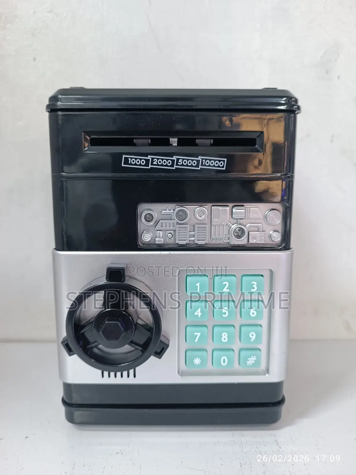 Kids ATM Style Money Bank Cash Storage Safe Box With Password Lock