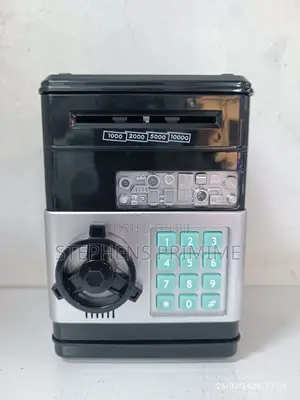 Kids ATM Style Money Bank Cash Storage Safe Box With Password Lock