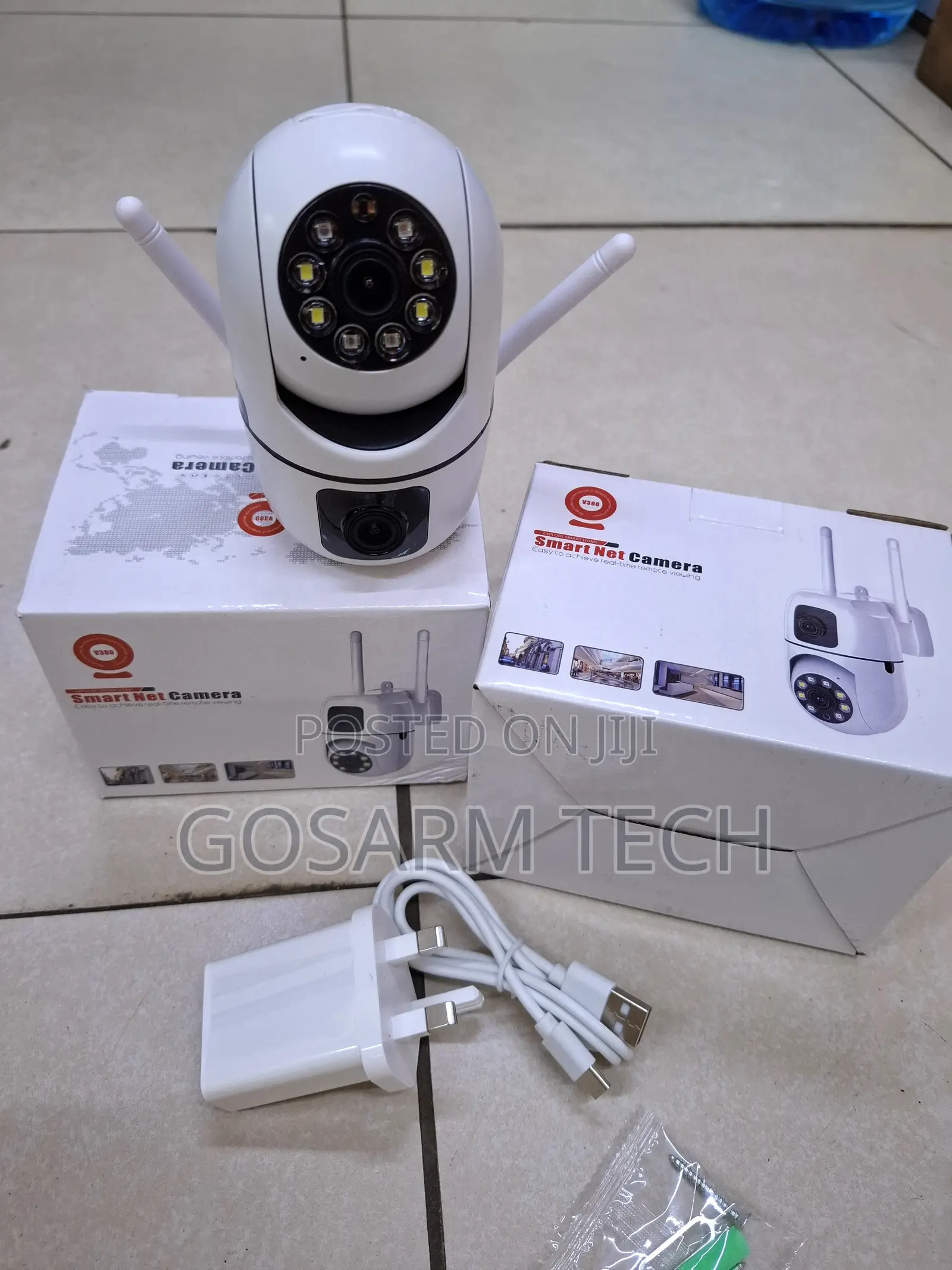 Wall Mounted V380 Pro Dual Lens Bulb Camera – 360° Remote Monitoring