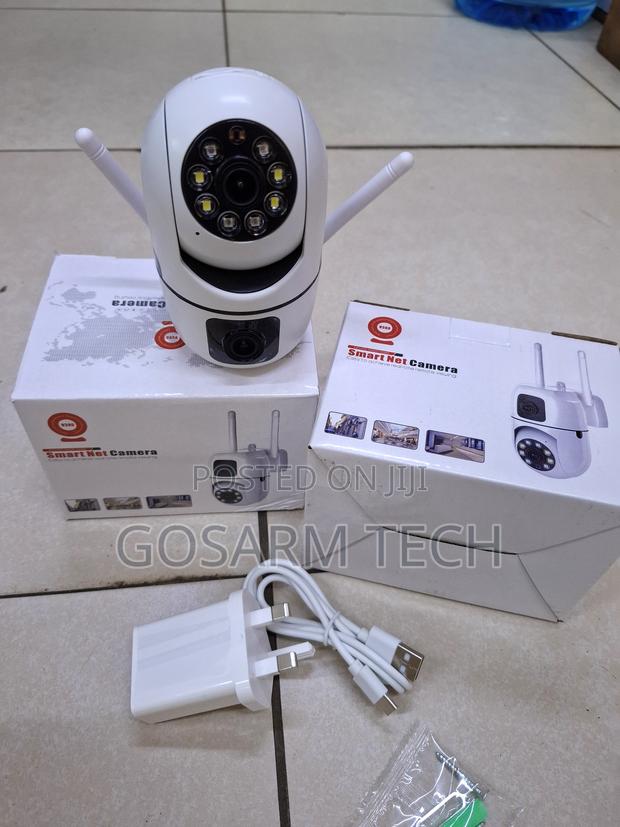 Wall Mounted V380 Pro Dual Lens Bulb Camera – 360° Remote Monitoring