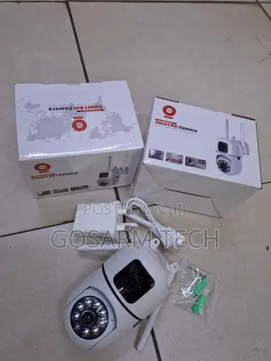 V380 Smart WiFi Wall Mounted Bulb Camera – Dual Lens PTZ With Antenna