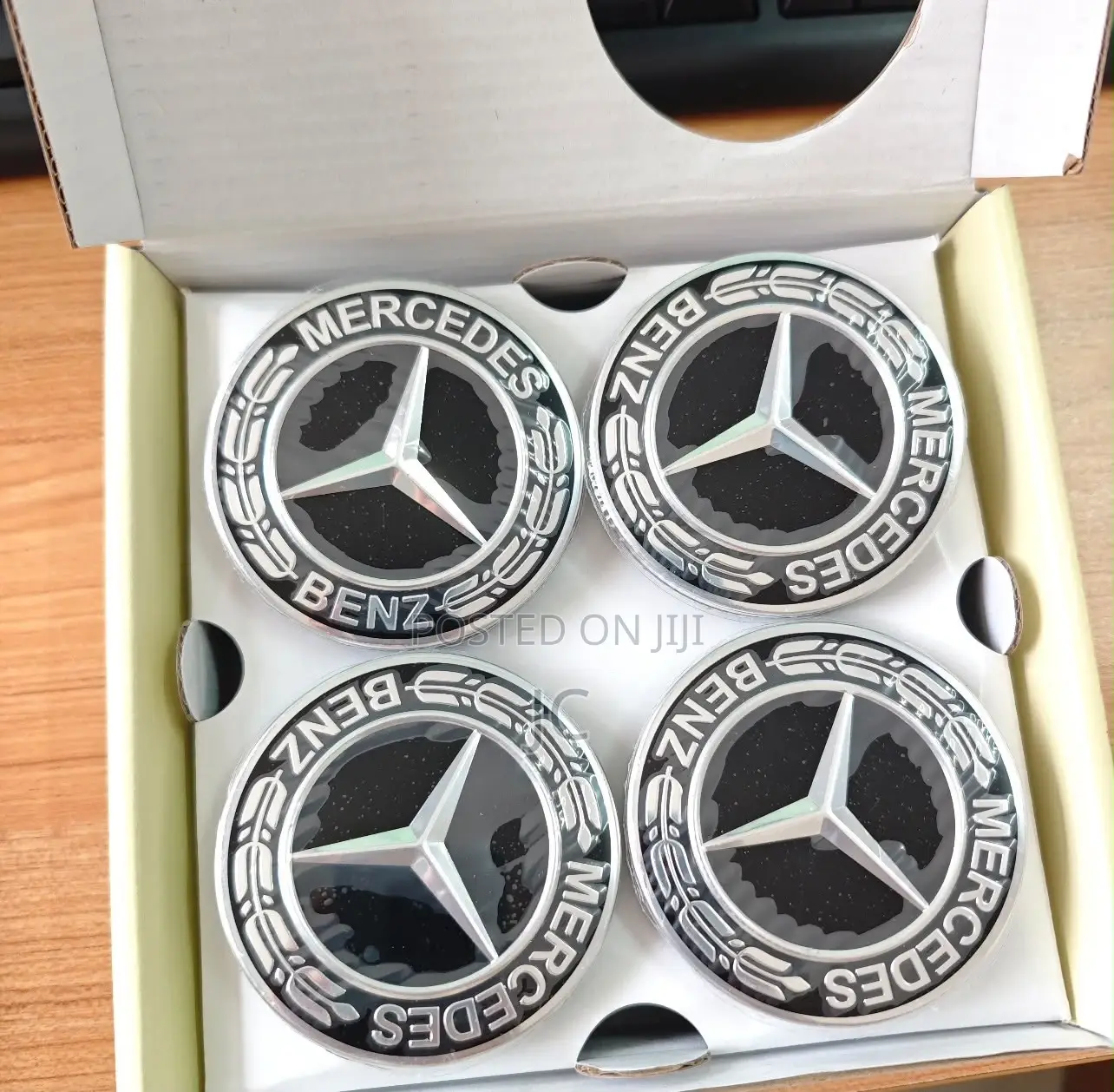 Mercedes-Benz 75mm Floating Wheel Center Caps (OEM Style)