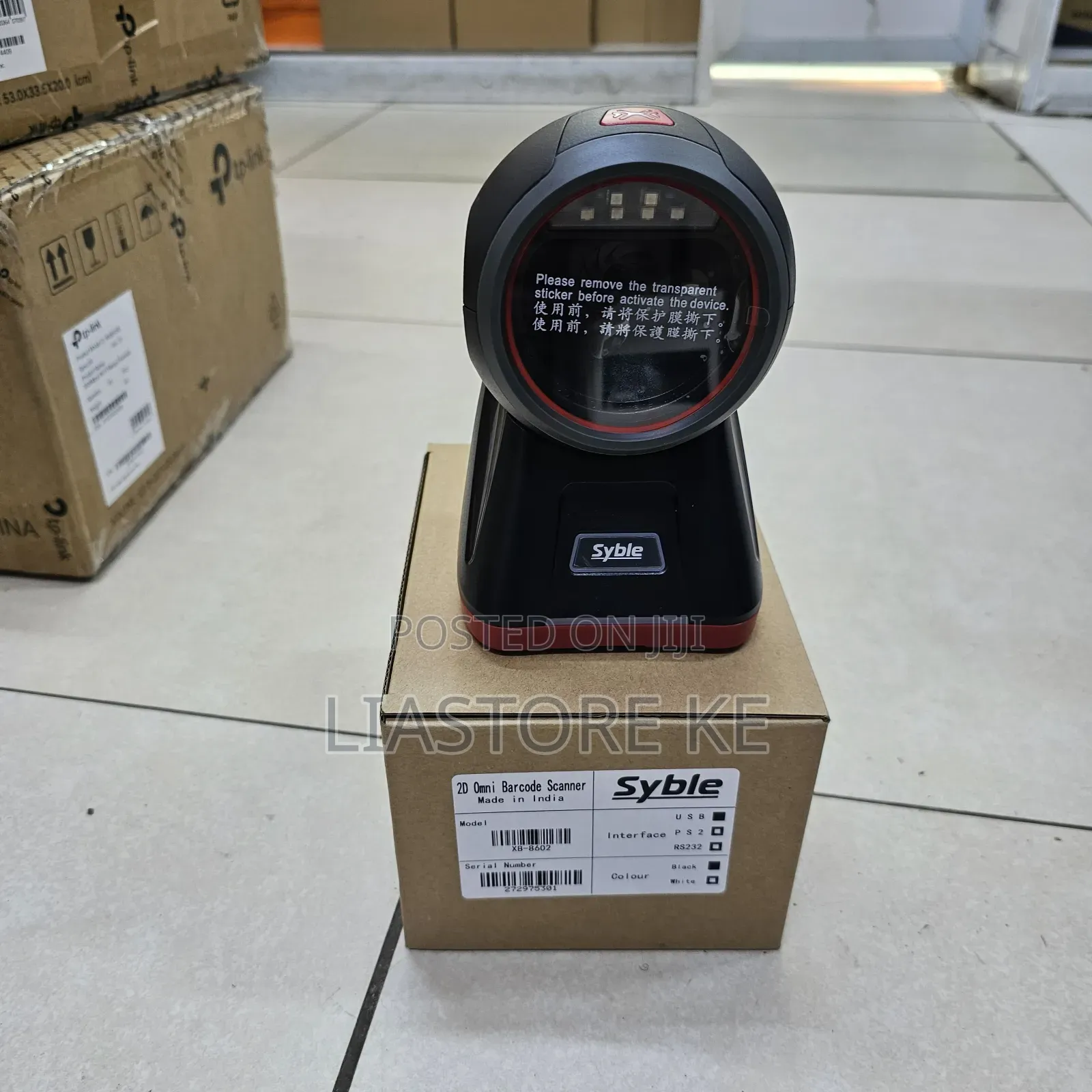 Table Mount/Desktop Barcode Scanner