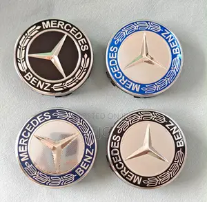 Mercedes-Benz 75mm Floating Wheel Center Caps (OEM Style)