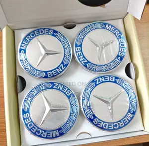 Mercedes-Benz 75mm Floating Wheel Center Caps (OEM Style)
