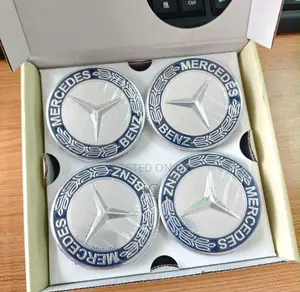 Mercedes-Benz 75mm Floating Wheel Center Caps (OEM Style)