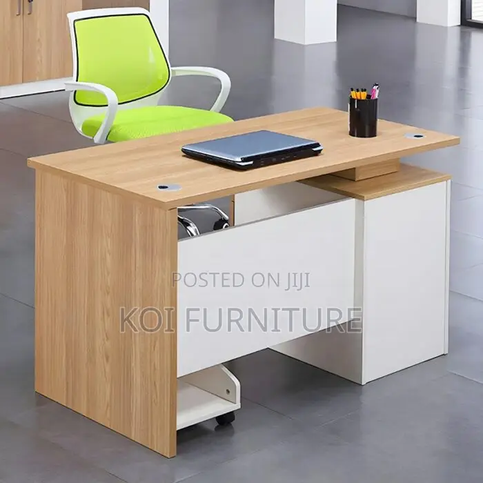 Office Desk; 1.2 Meters Drawered Home Office Modern Desk