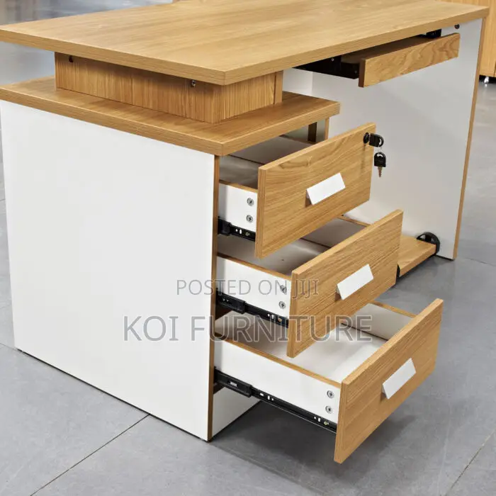 Office Desk; 1.2 Meters Drawered Home Office Modern Desk