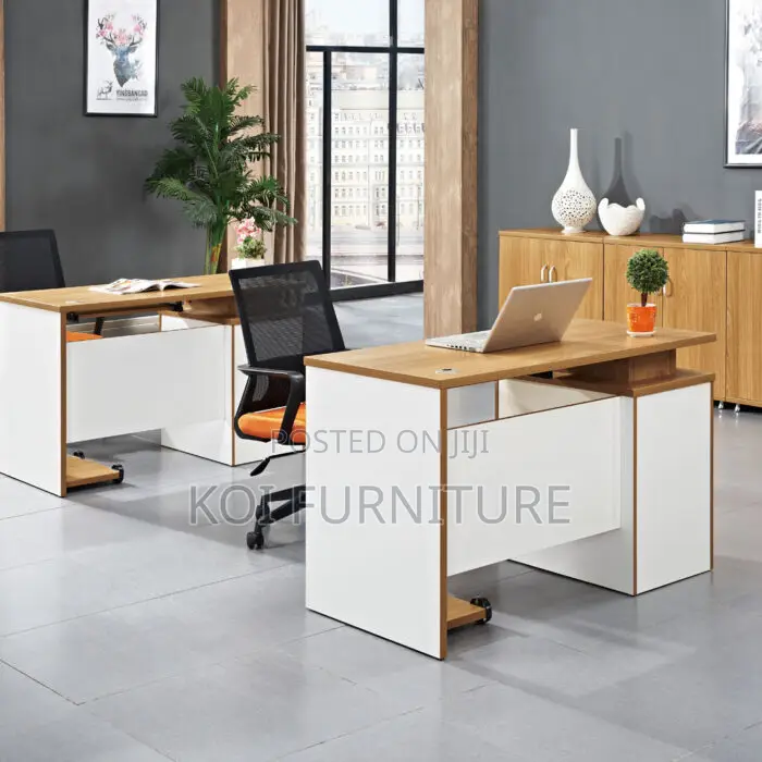 Office Desk; 1.2 Meters Drawered Home Office Modern Desk