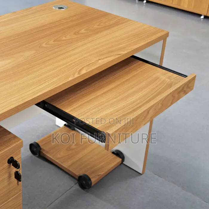 Office Desk; 1.2 Meters Drawered Home Office Modern Desk