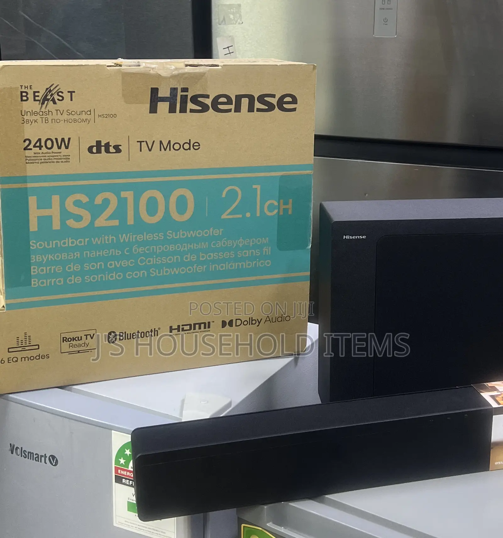 Hisense 2.1 CH 240W Soundbar HS2100
