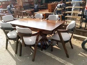 Premium Tufted Eight-Seater Dining Set
