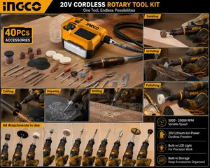 Mini Grinder Cordless INGCO Rotary Tool Engraver Die Grinders Polisher